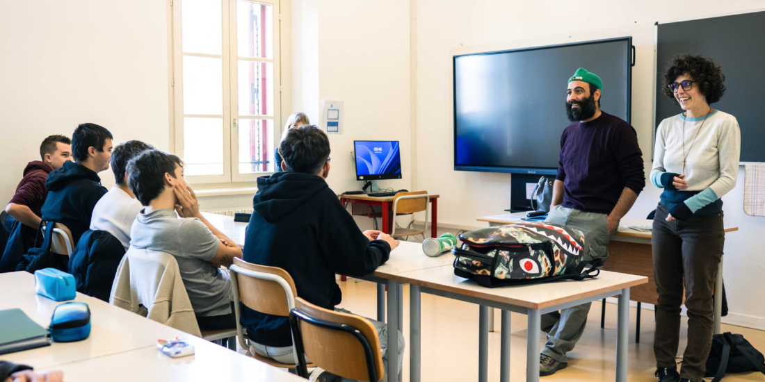 Laboratorio teatrale con gli studenti dell'Istituto Marie Curie di Pergine