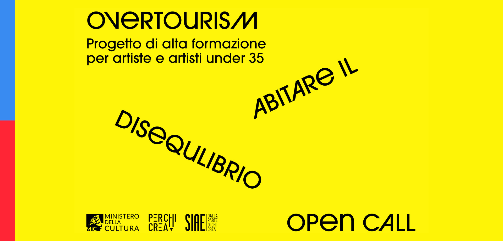 Bando OVERTOURISM percorso di alta formazione per artisti under 35