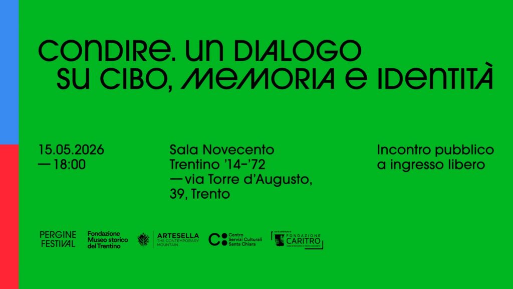 15 maggio ore 18:00: Talk "Condire. Un dialogo tra memoria, cibo e identità.