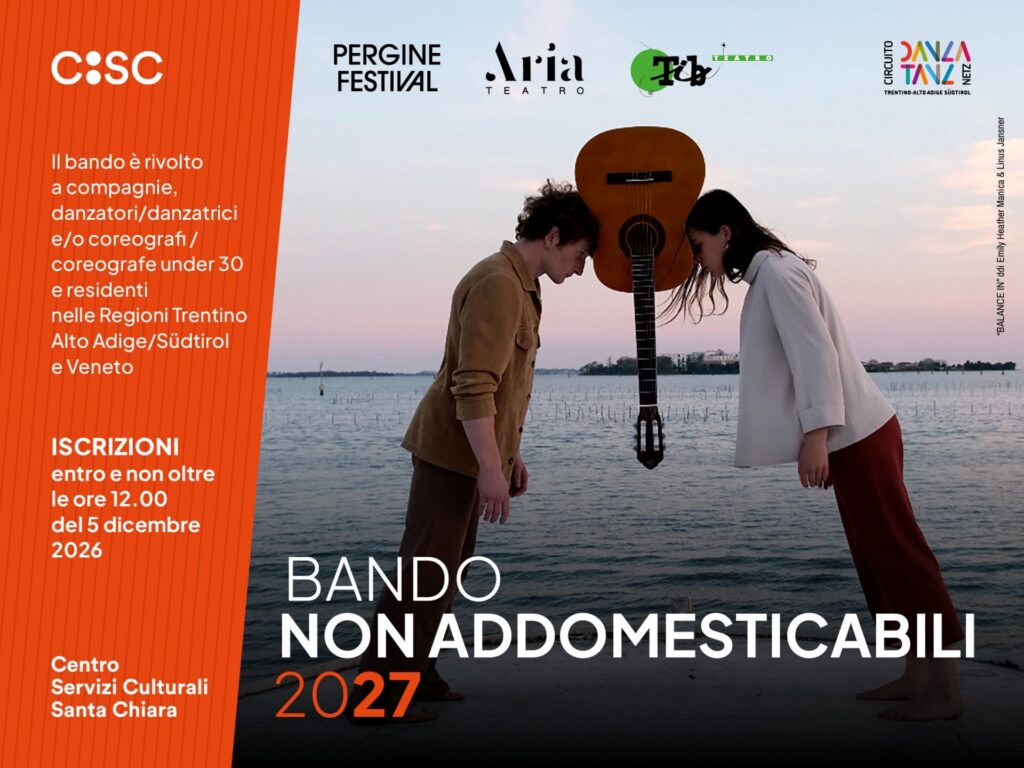 Locandina che promuove il lancio del bando Non addomesticabili 2027